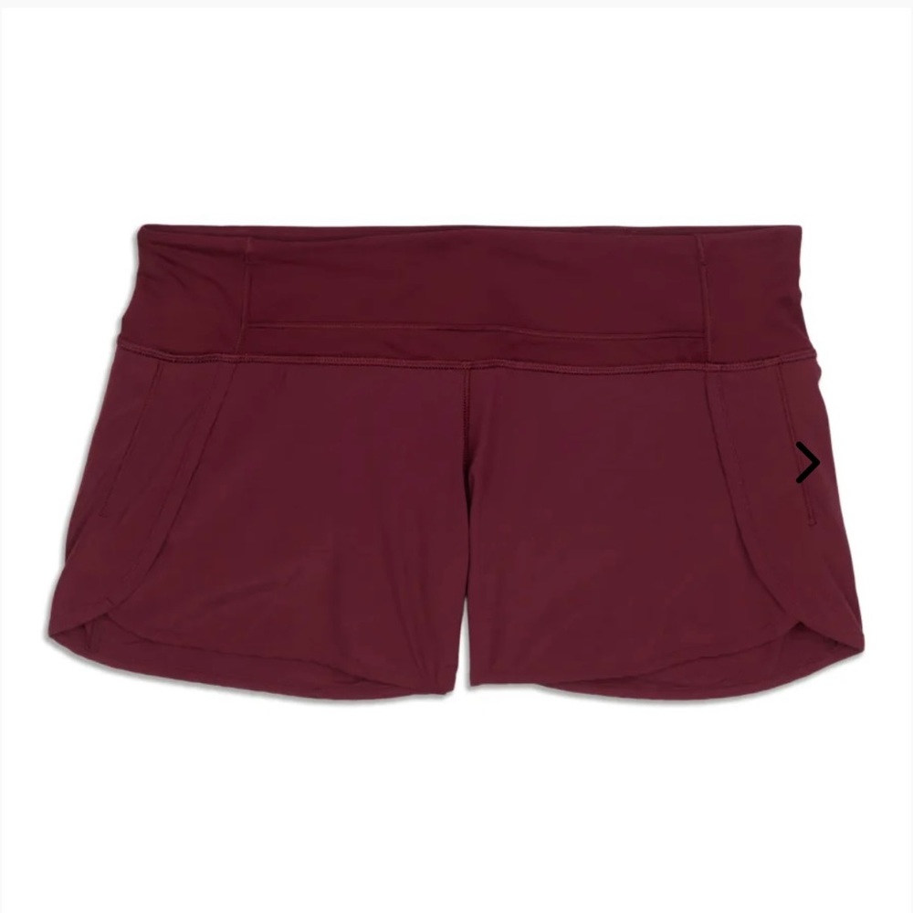 Lululemon Speed Up Mid-Rise Lined Short Cassis Color